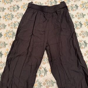 Women’s Dark Burgundy Wide Leg Palazzo Pants